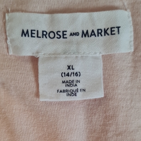 MELROSE and Market Elegant Light Pink Ruffle Sleeve Dress, NWT, Soft Cotton - Picture 2 of 5